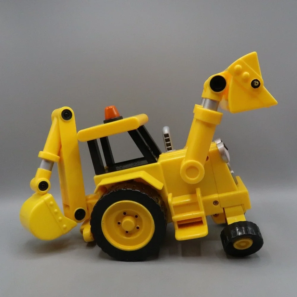 Vintage Hasbro Bob the Builder Electronic Talking‎ Scoop Yellow Backhoe Loader